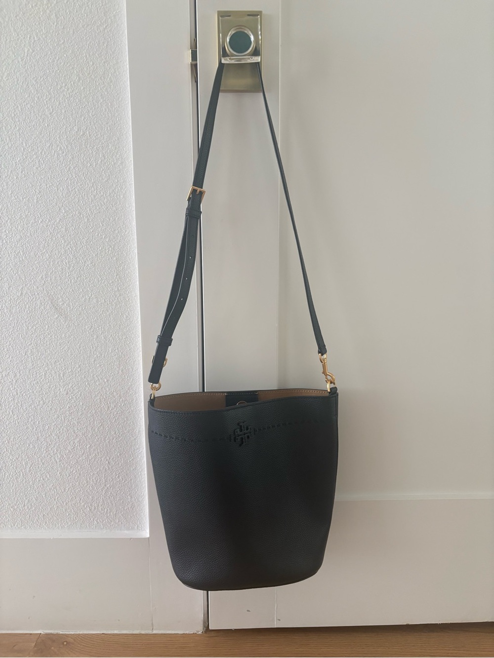 Tory Burch McGraw Leather Bucket Bag